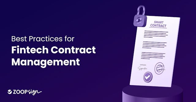 Best Practices for Fintech Contract Management