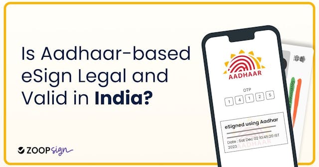 Is Aadhaar-based eSign Legal and Valid in India?