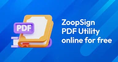 ZoopSign PDF Utility Online for free
