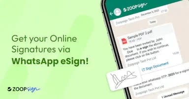 Get your Online Signatures via WhatsApp eSign!
